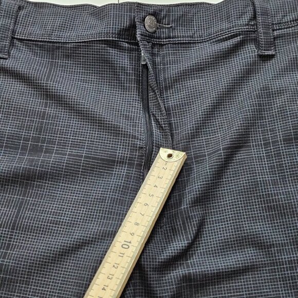 Dickies Shorts Mens 40 Blue Tiny Plaid Chino Flex Hybrid Stretch Pockets Golf - Picture 10 of 14